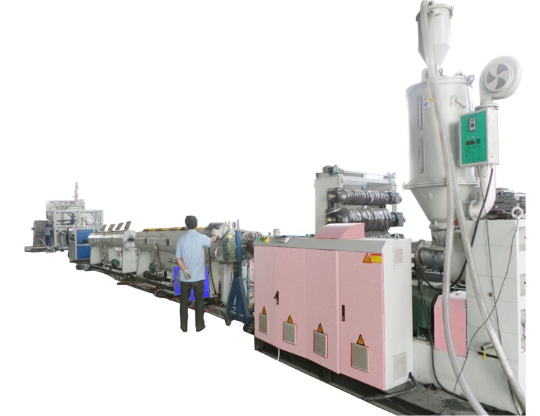 Read more about the article HDPE大口徑中空壁纏繞管(地下排污管)生產線